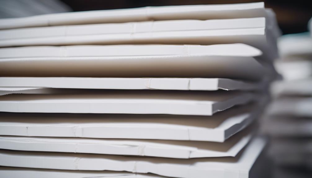 corrugated sheet white