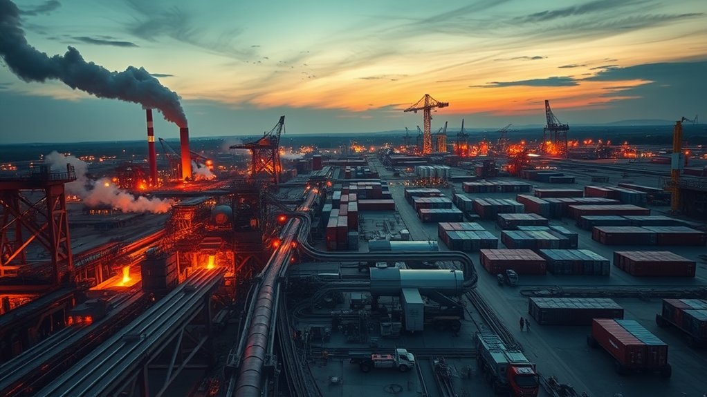 steel production influences trade