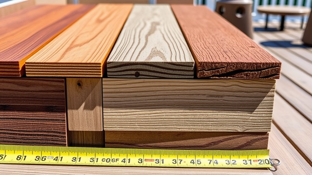 decking materials influence pricing
